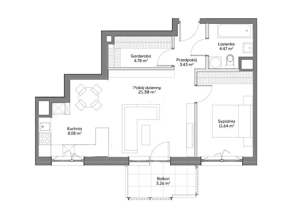 54m2 GOTOWE do odbioru * najwyższe piętro * Gocław