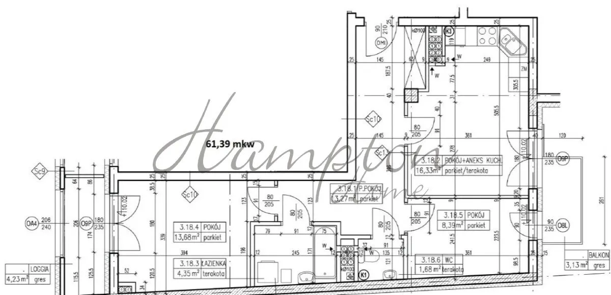 Sprzedam mieszkanie trzypokojowe: Warszawa Praga-Południe , ulica Roztocka, 61 m2, 995000 PLN, 3 pokoje - Domiporta.pl