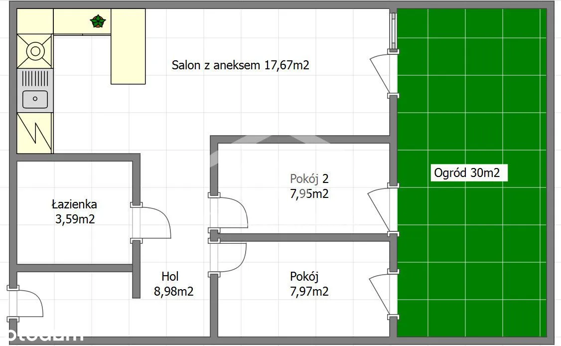 Ogród 30M2 / Ciche / Nova Ochota