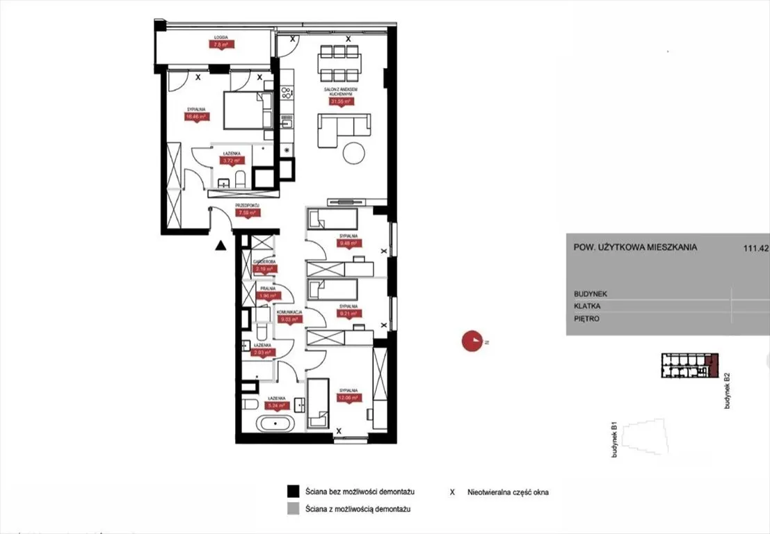 Sprzedam mieszkanie: Warszawa , ulica Wołoska, 111 m2, 2357536 PLN, 5 pokoi - Domiporta.pl