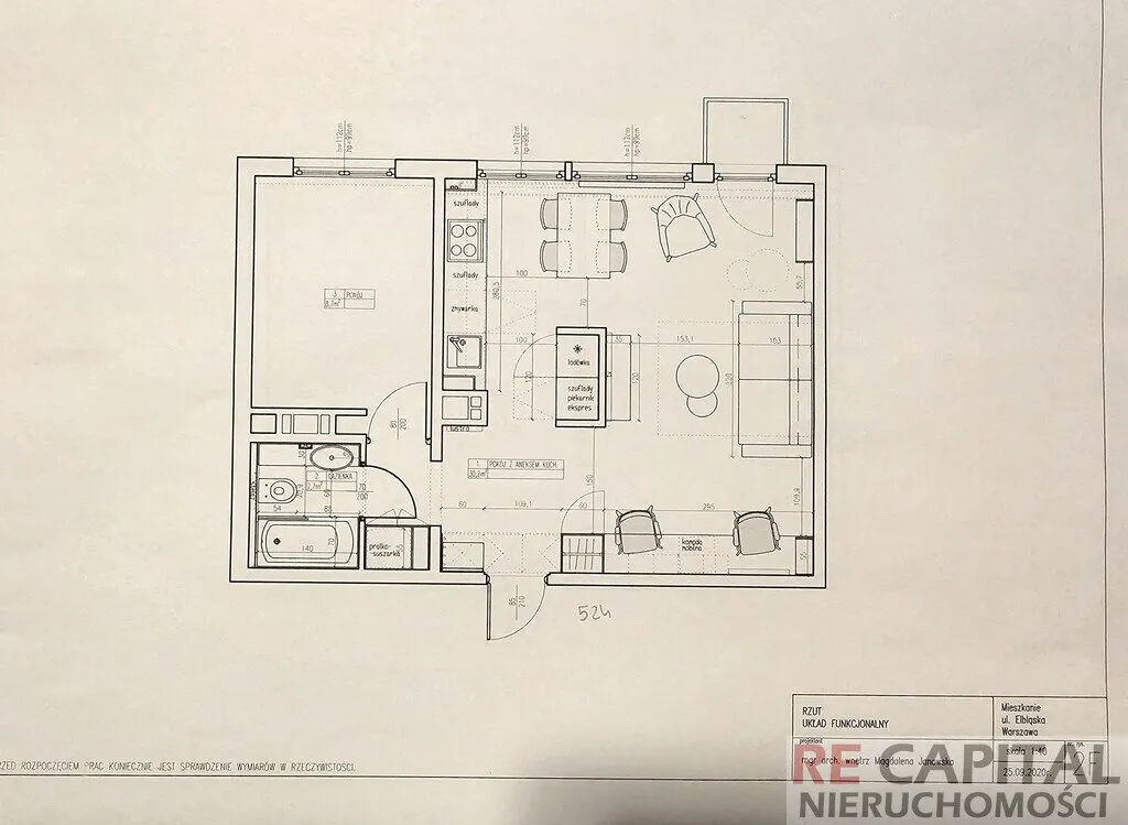 Sprzedam mieszkanie dwupokojowe: Warszawa Żoliborz , ulica Elbląska, 42 m2, 820000 PLN, 2 pokoje - Domiporta.pl