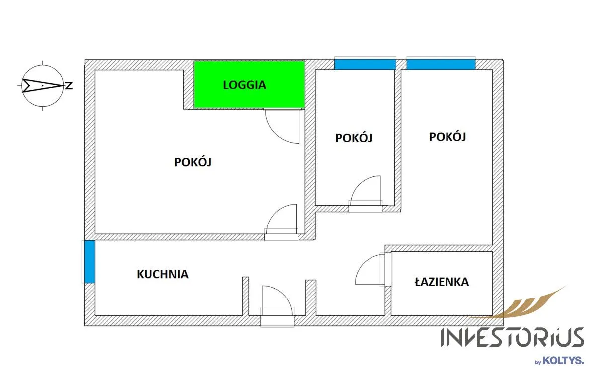 Fajne 3 pokojowe mieszkanie w dobrej lokalizacji 