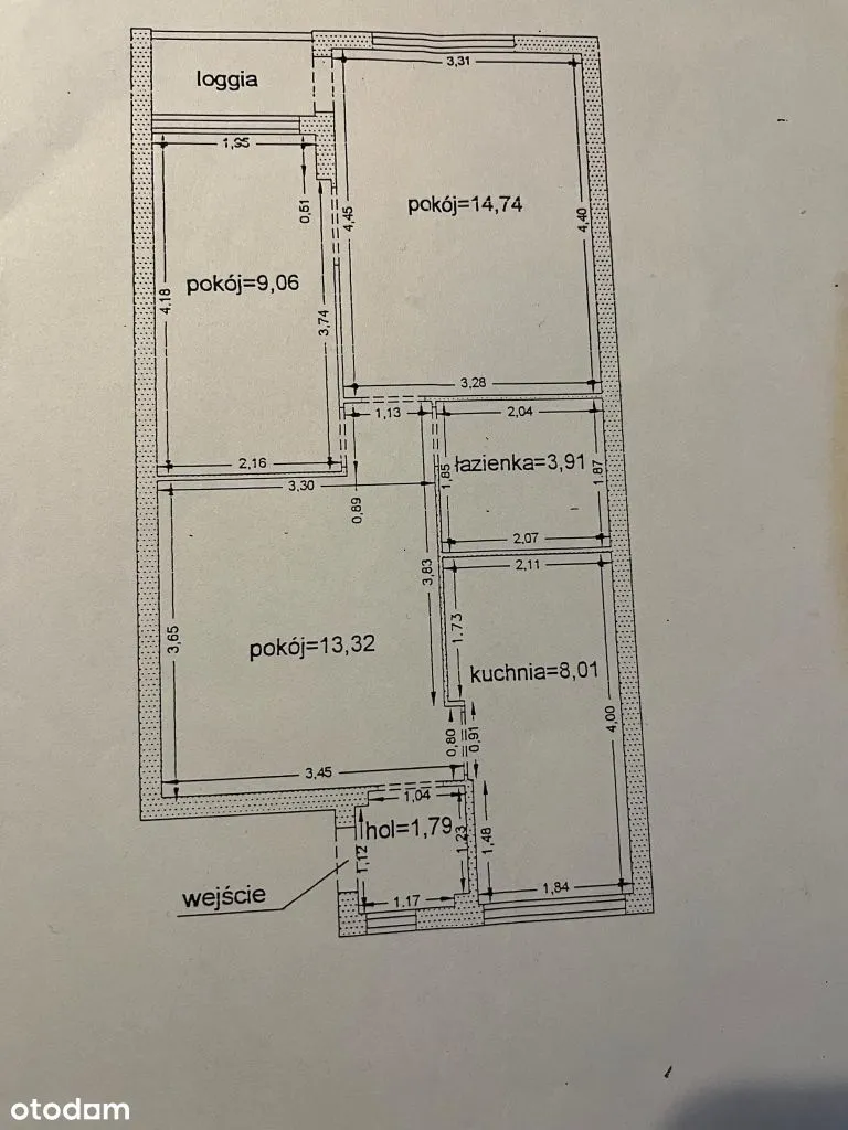 Mieszkanie 3 pokoje + ogródek, Grochów