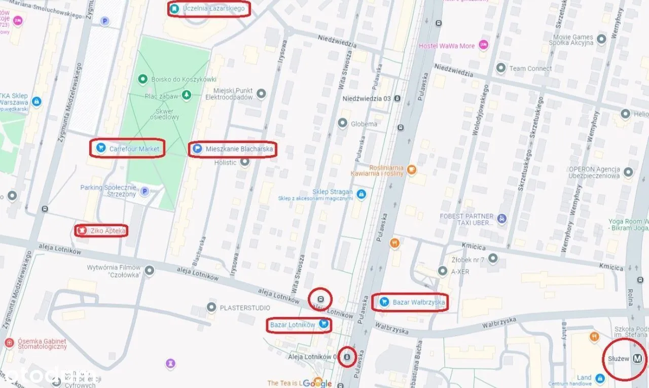 2 pokoje metro Służew ul. Blacharska 1, EN RU UK