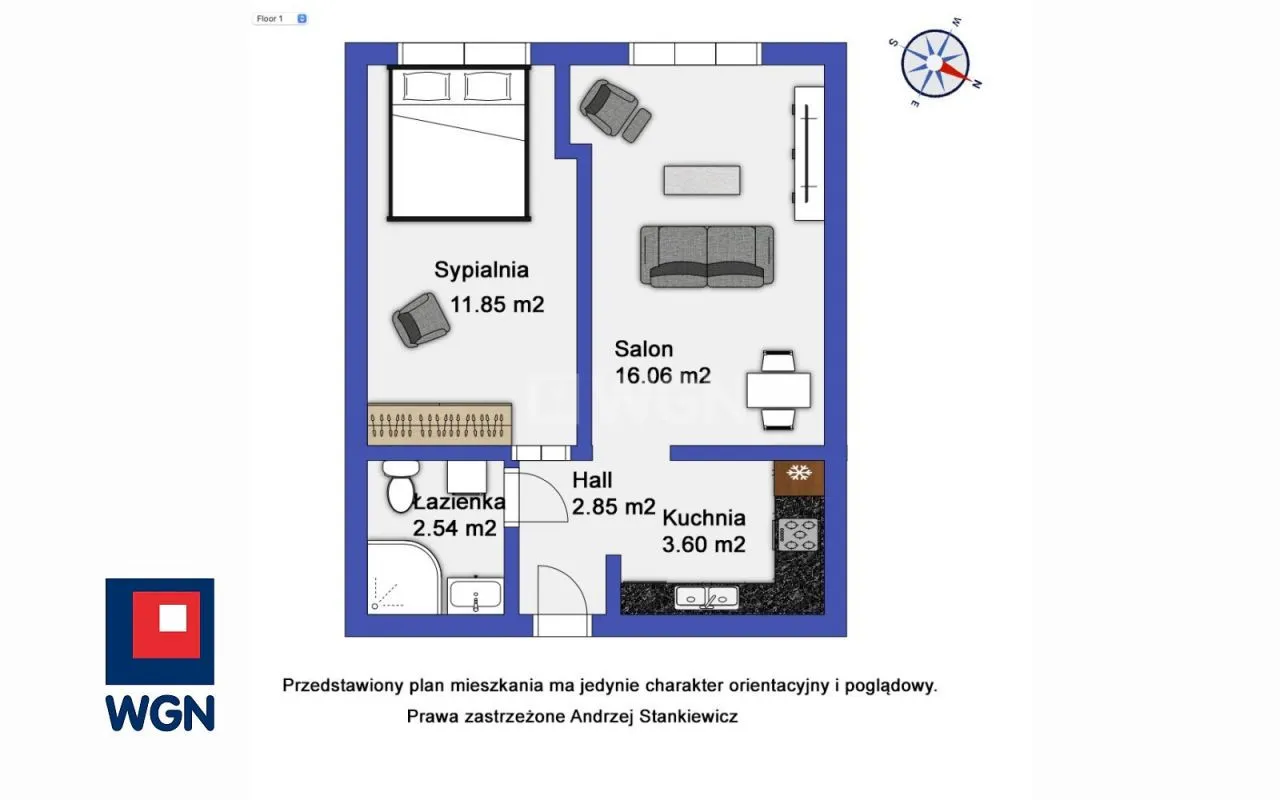 Mieszkanie na sprzedaż, 36 m², 2 pokoje Warszawa Wola 