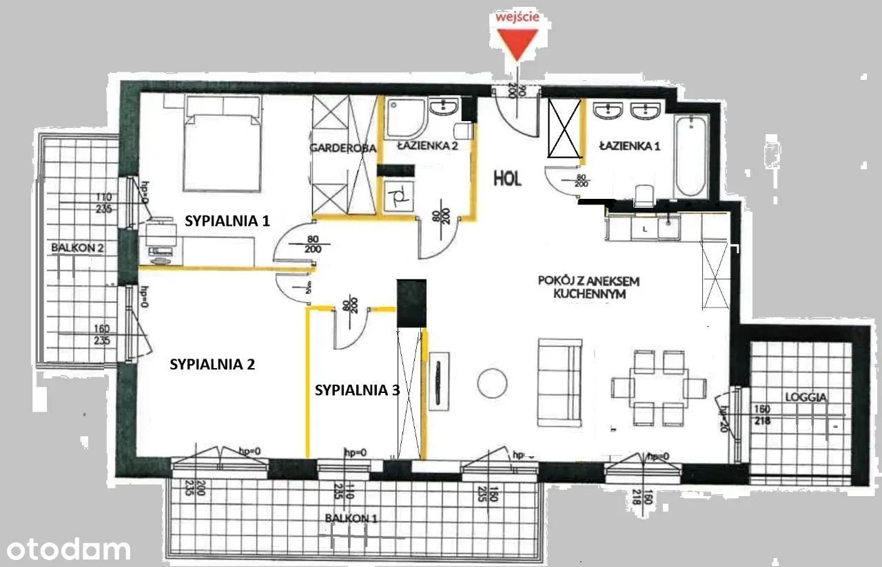 NOWE 4 pokoje ul. Żupnicza 87m2 + 27 m2(3 balkony)