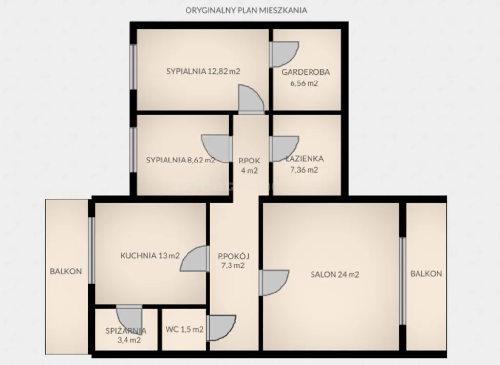 Przestronne, 3 pok., 90 m2 mieszkanie na Kabatach 