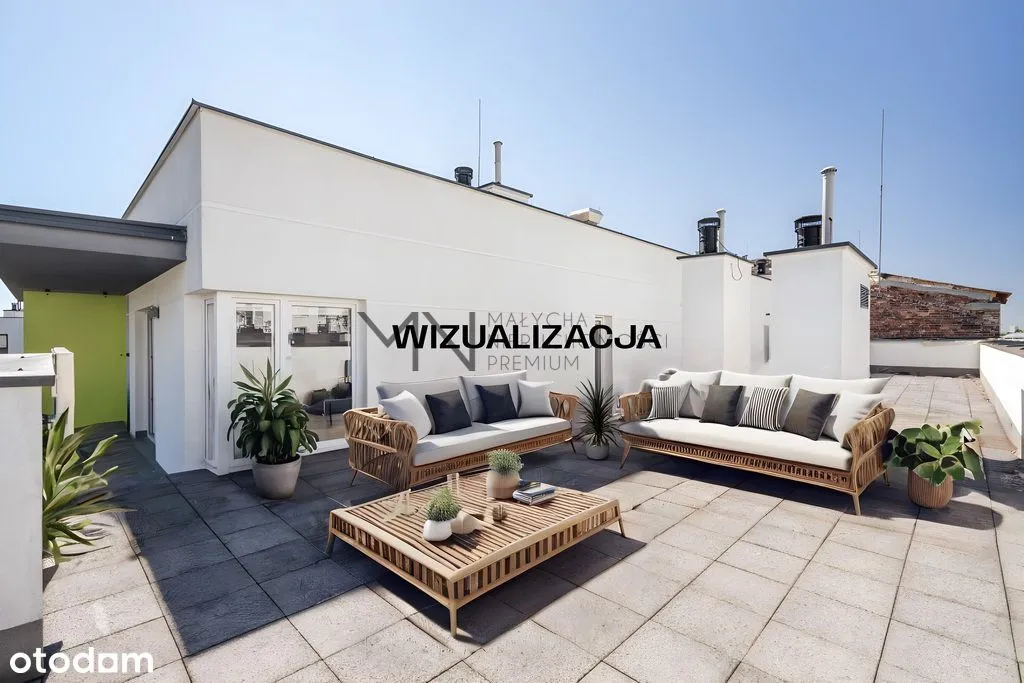 Kameralny penthouse ze 127-metrowym tarasem