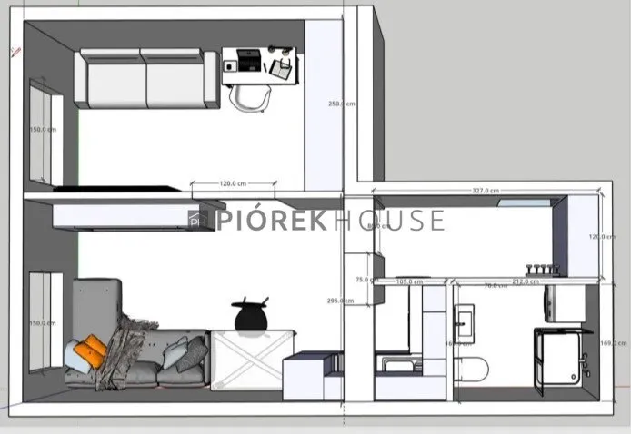 2-pokojowe mieszkanie na Żoliborzu 