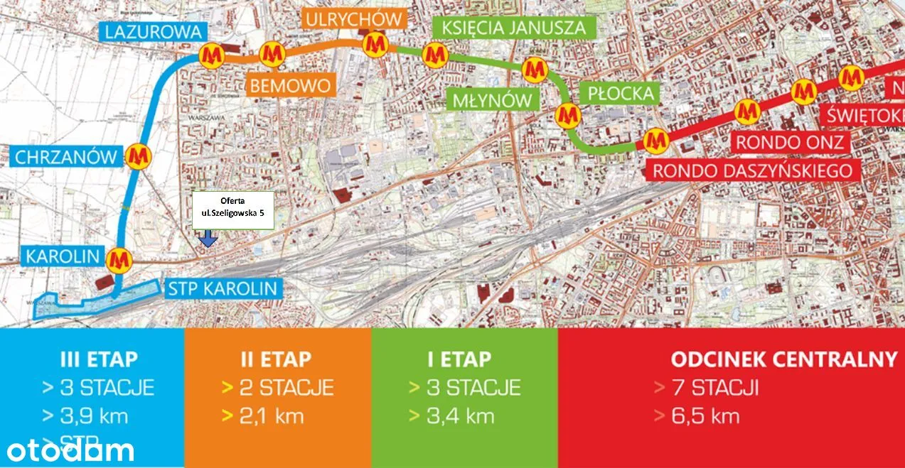 2 pokoje | 49,94 m2 | 3 stacje Metra | 0% prowizji