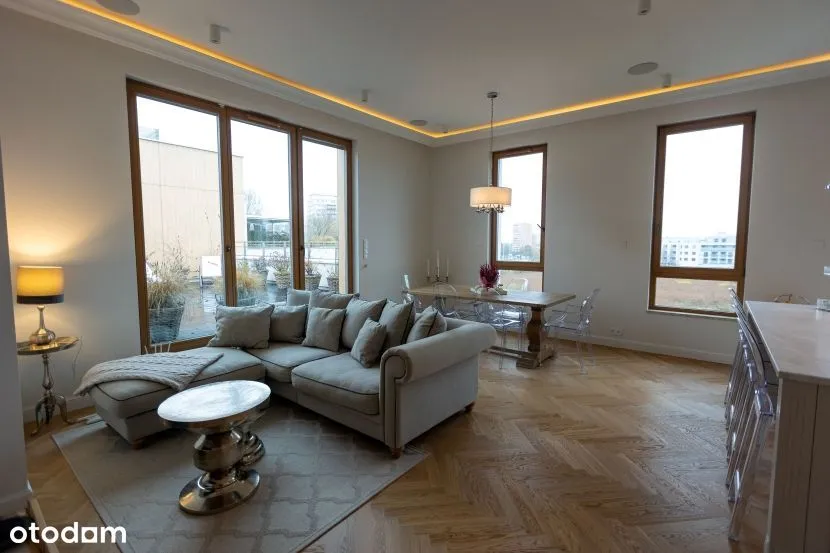 Penthouse 128m2 + taras 48m2 + 4x garaz + komorka.