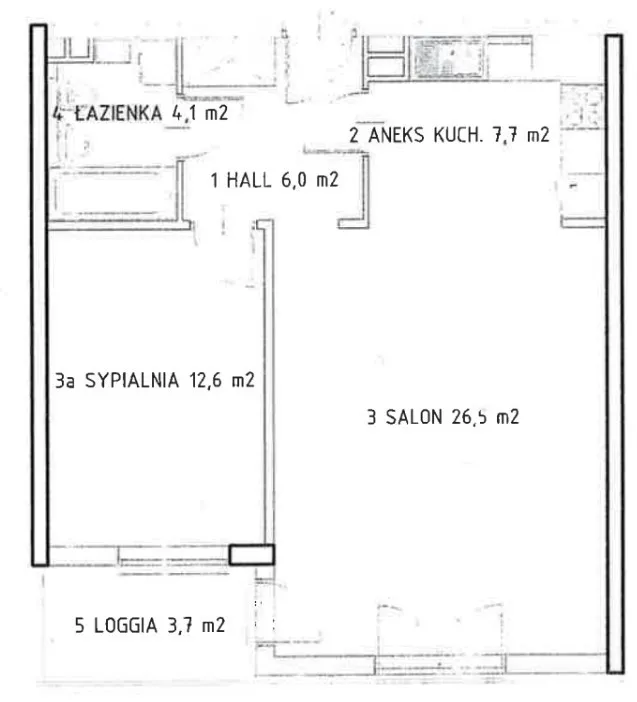 Przestronne i komfortowe mieszkanie 2pok. Jana Kazimierza 58,8m2 