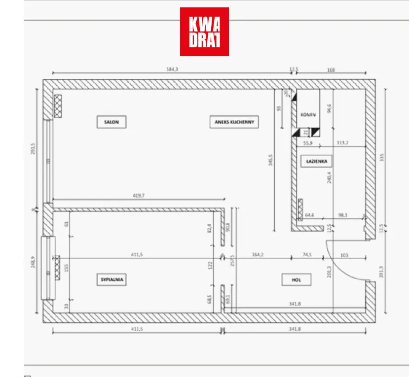 Nowe mieszkanie 40m2 z garażem pod wynajem 