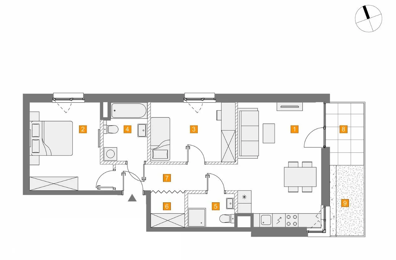 3 pokoje 66m2,Blisko centrum, Nowe Osiedle/BEZ PCC