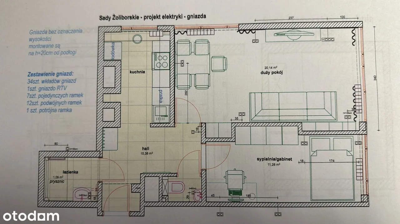 Bezpośrednio. Dwupokojowe 49,6 m2. Na Żoliborzu