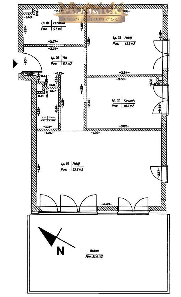 Apartament, ul. Kiedacza