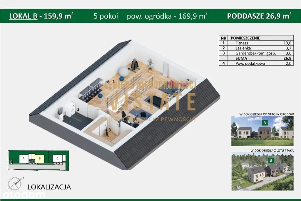 Dom w zabudowie bliźniaczej - Bielany - 5 pokoi