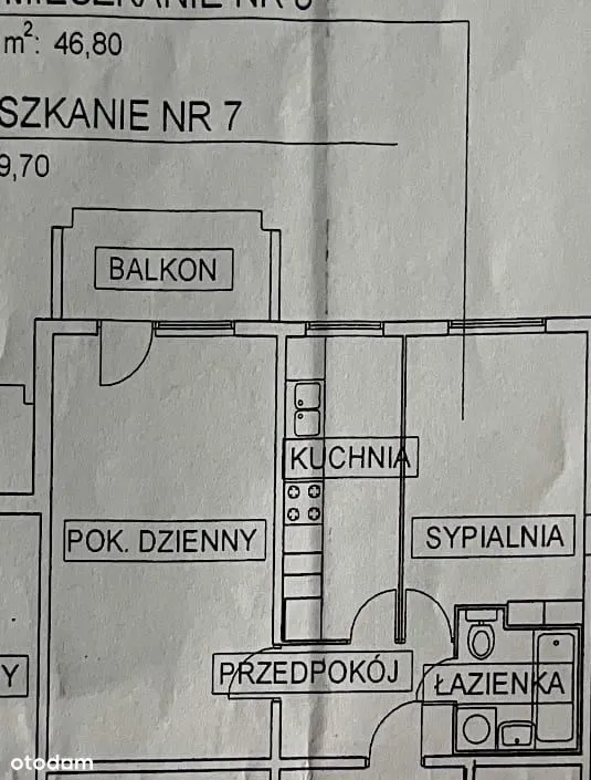 Na sprzedaż mieszkanie 46,80 m² z balkonem