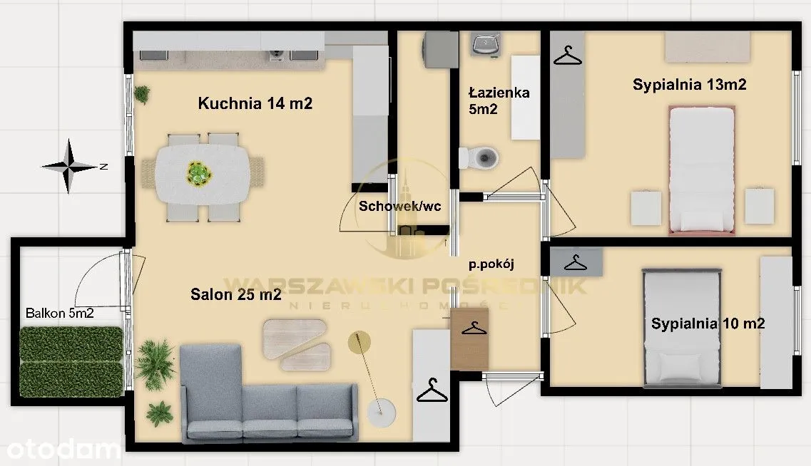 Mieszkanie z wyjątkową aurą, garaż, balkon,cegl 