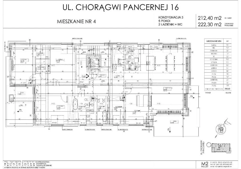 Apartament 212 m2 w sercu Wilanowa Królewskiego