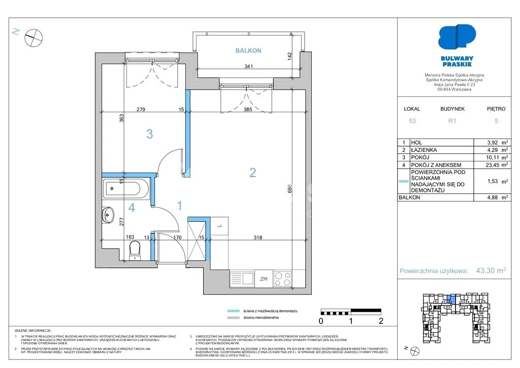 Apartament, ul. Jagiellońska