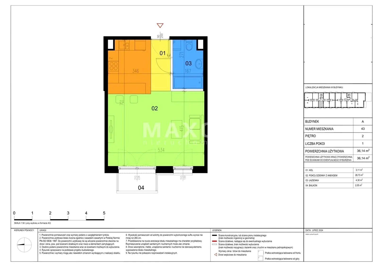 Apartament, ul. Kostrzyńska