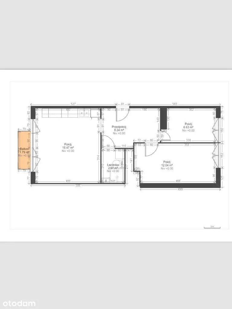 3 pokoje | Metro Stokłosy | 48.9m2 | Bezpośrednio