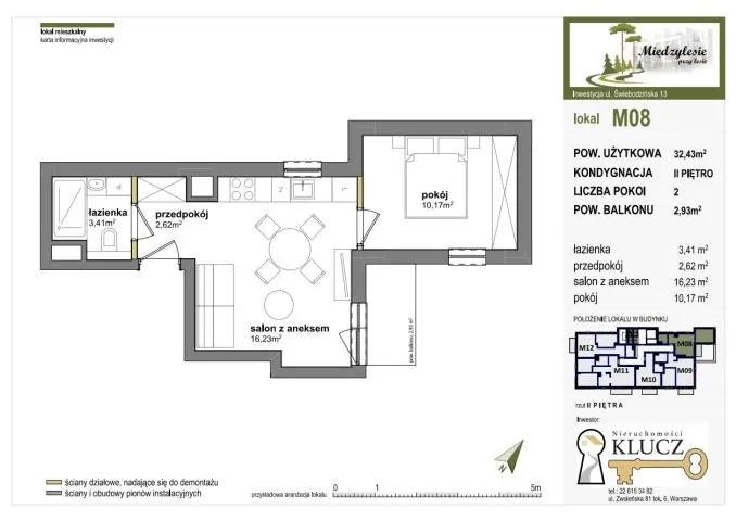 Sprzedam mieszkanie dwupokojowe: Warszawa Wawer , ulica Świebodzińska, 32 m2, 551310 PLN, 2 pokoje - Domiporta.pl