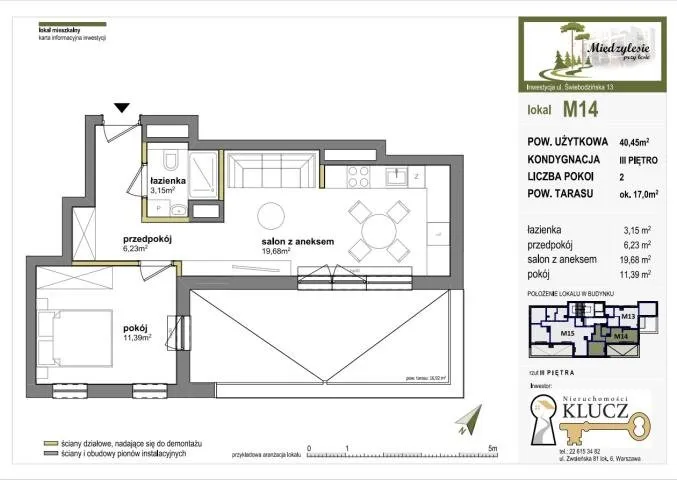 Sprzedam mieszkanie dwupokojowe: Warszawa Wawer , ulica Świebodzińska, 40 m2, 707875 PLN, 2 pokoje - Domiporta.pl