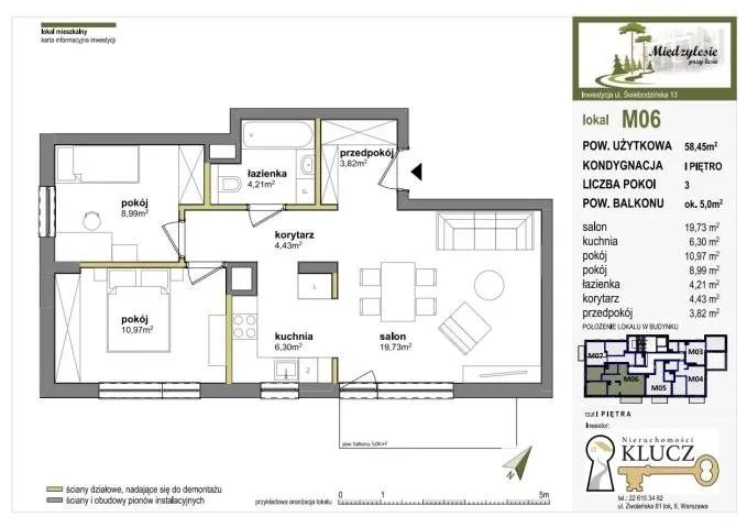 Sprzedam mieszkanie trzypokojowe: Warszawa Wawer , ulica Świebodzińska, 58 m2, 993650 PLN, 3 pokoje - Domiporta.pl