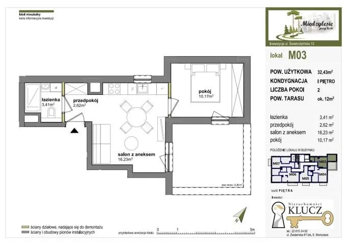 Sprzedam mieszkanie dwupokojowe: Warszawa Wawer , ulica Świebodzińska, 32 m2, 551310 PLN, 2 pokoje - Domiporta.pl