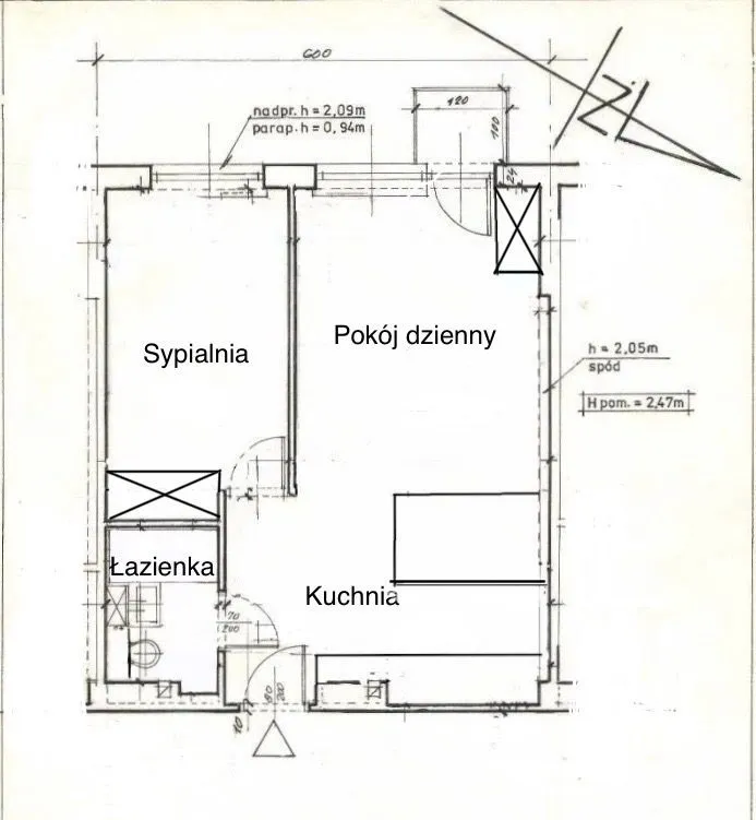 Dwupokojowe z balkonem 38m2 - ul. Bonifacego 71