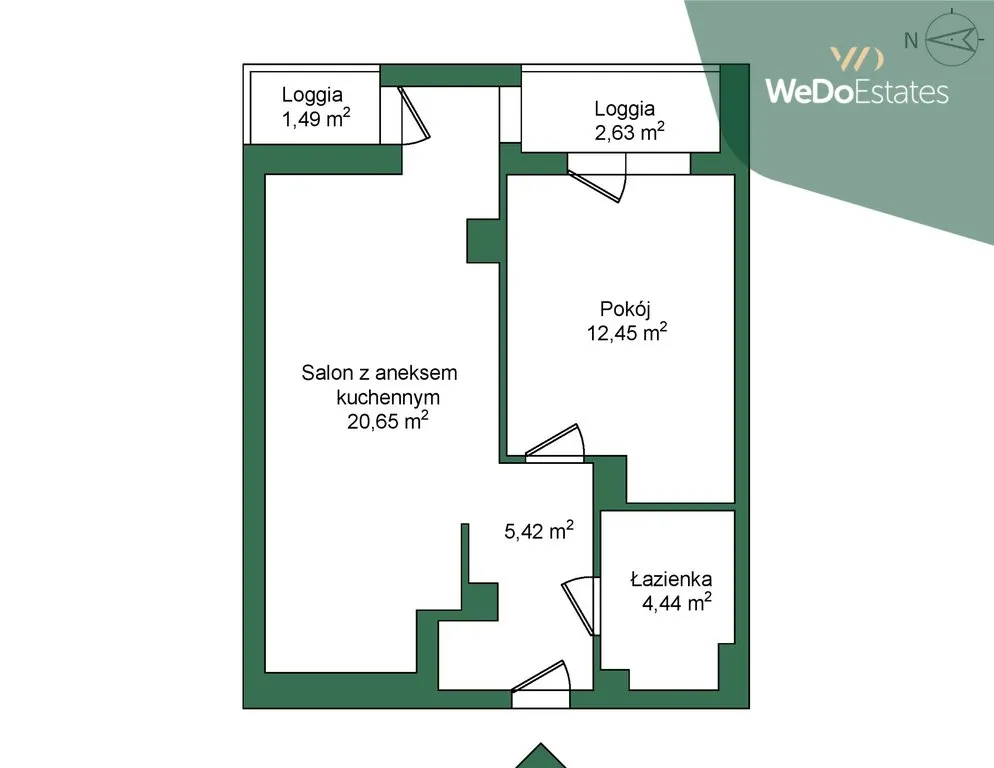 Nowe/43m2/2 balkony/Wysoki Standard 