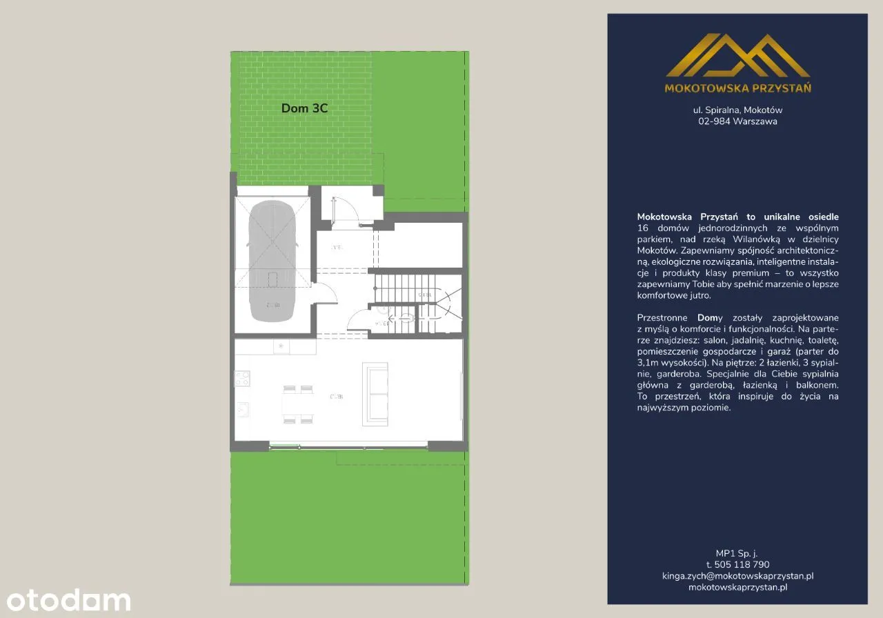 Dom na Mokotowie, wprowadź się w 2025, 3C