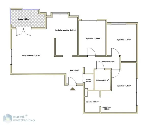 Wyjątkowy apartament z 3 sypialniami na Mokotowie 