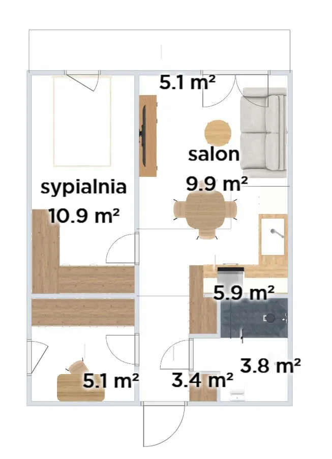 2 pokoje 39m2 koło Parku Moczydło i metra Księcia