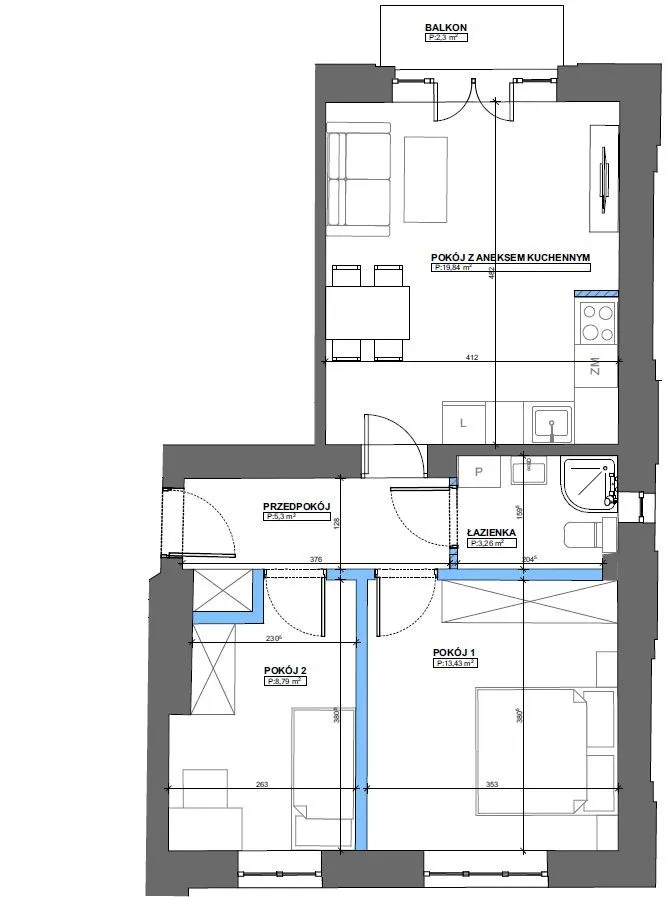 3 pokoje | PKP Włochy | Parking i komórka w cenie