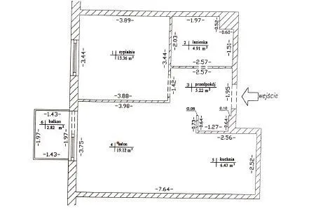 WOLA 2 pokoje 56 m2 Jana Kazimierza balkon piwnica