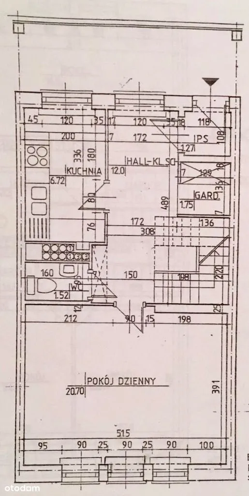 4 pokoi 96,31 m2 Ptasia Śródmieście