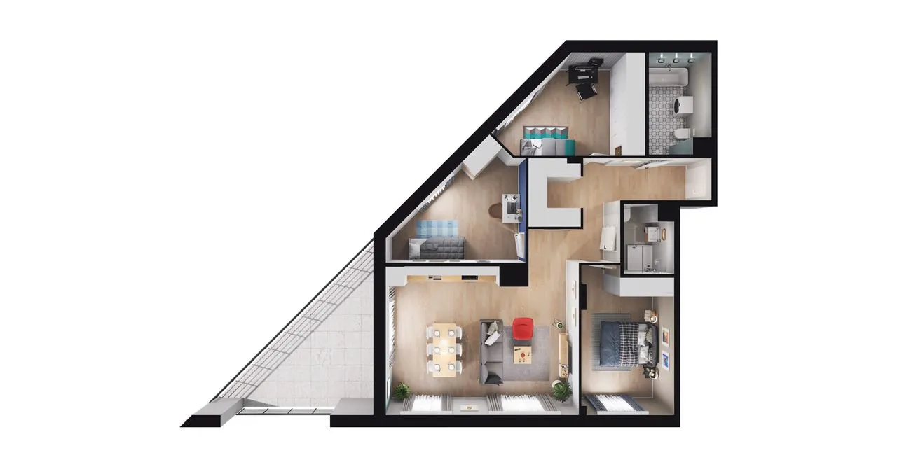 4-pokojowe mieszkanie 92m2 + balkon Bez Prowizji