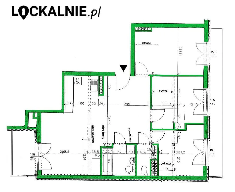 74m2 / 4 pokoje / antresola w każdym pokoju 