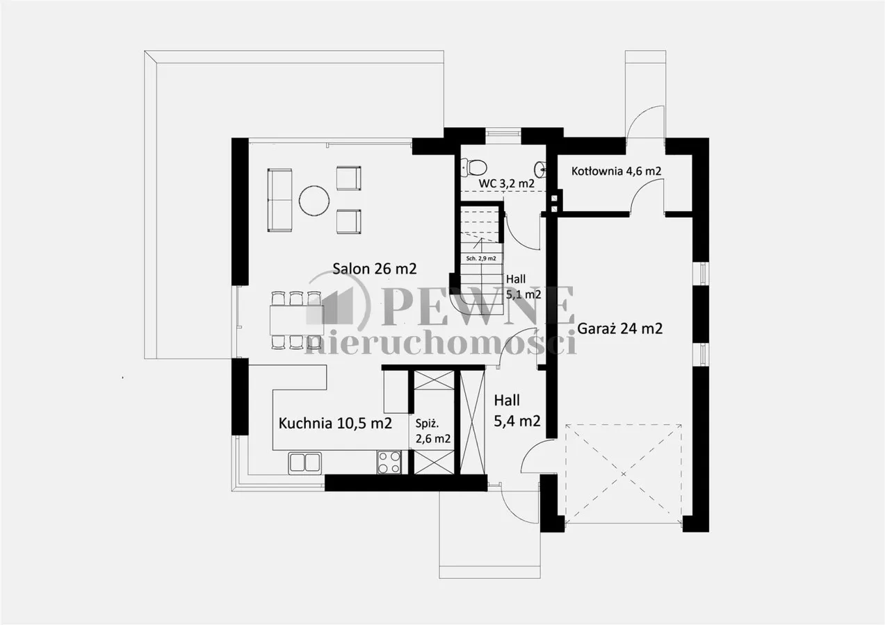 \"Twoja nowa przestrzeń do życia\" – dom 200m² Wawer 