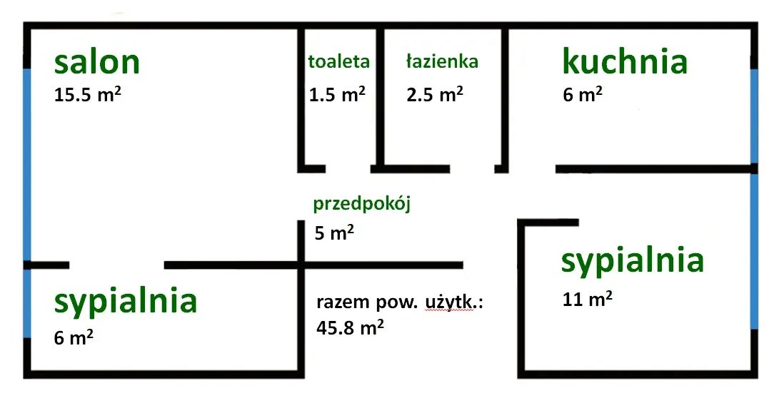 Funkcjonalne 3-pokojowe mieszkanie na Bielanach 