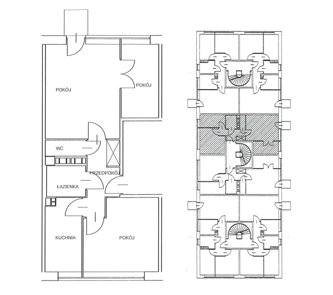 3-pokojowe mieszkanie 48 m2 + komórka 3,55 m2