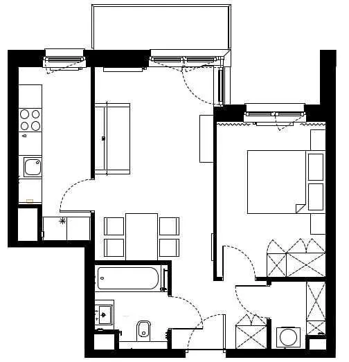 Nowe 2pokoje 44m2|Bokserska|Balkon|Bez komisji