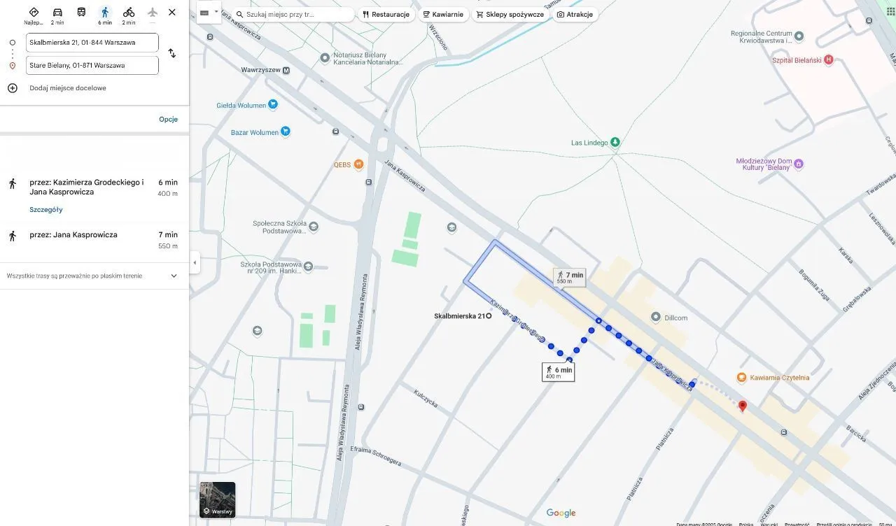 2-pokojwe mieszkanie przy metrze Stare Bielany