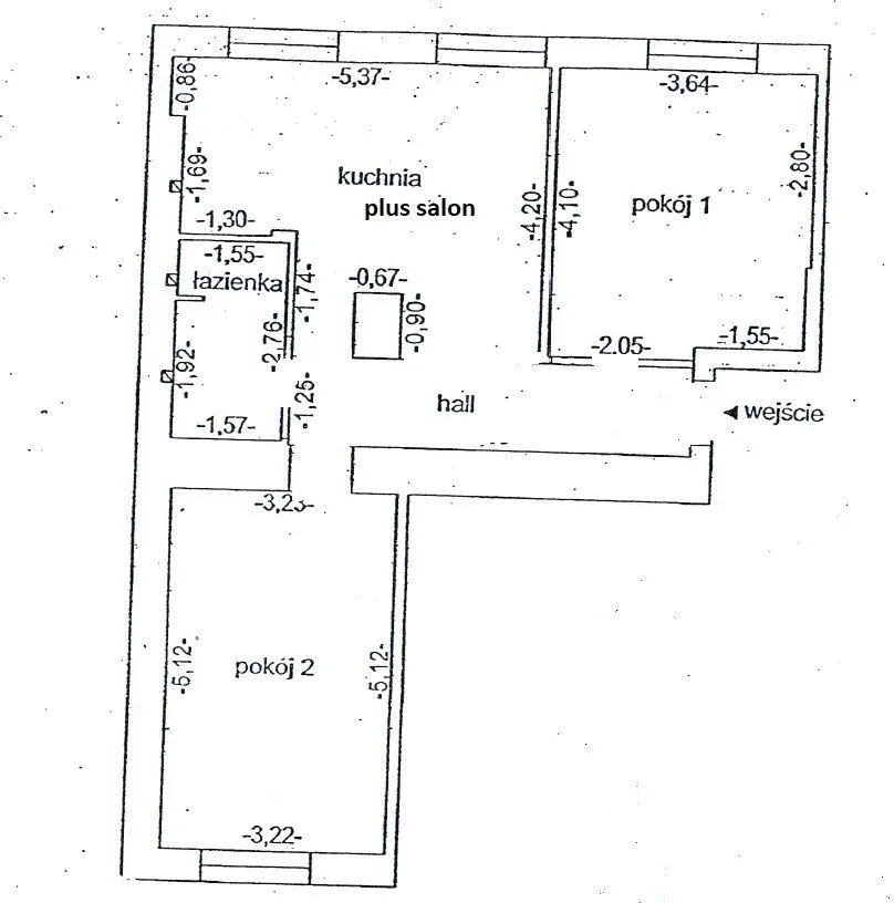 Przestronne 3 pok. 61m2 metro Plac Wilsona 2minuty