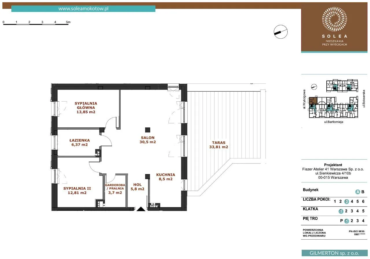 3 Pok. APARTAMENT - PREMIUM | 81m2 | Duży taras