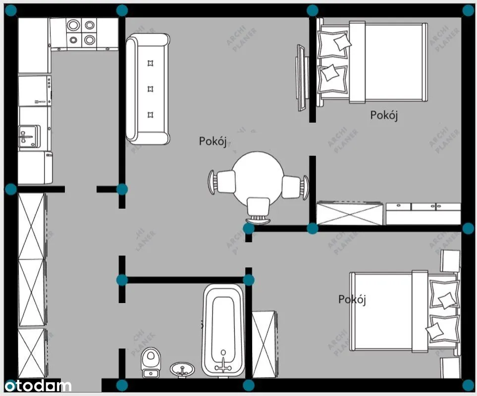 Wynajmę mieszkanie 3 pokojowe 50m2 Ochota