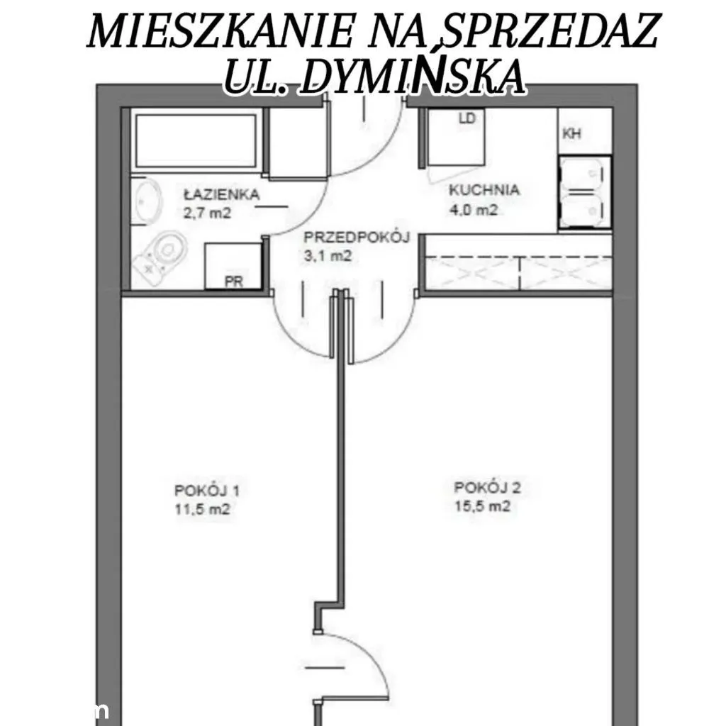 Mieszkanie 37,5m2 + garaż (niecałe 15m2)